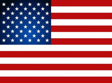 Bağımsızlık günü Amerikan bayrağı. vektör çizim.