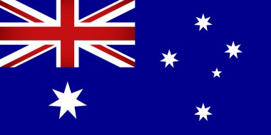 Avustralya bayrağı. vektör çizim.