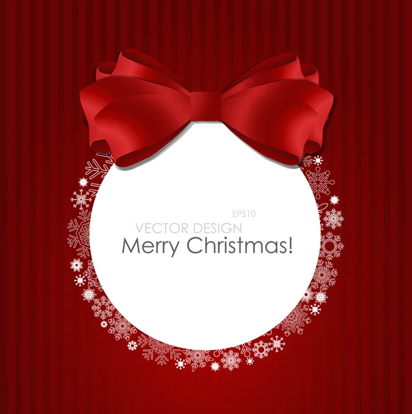 Merry Christmas Greeting Card, vector illustration. — Stock Vector