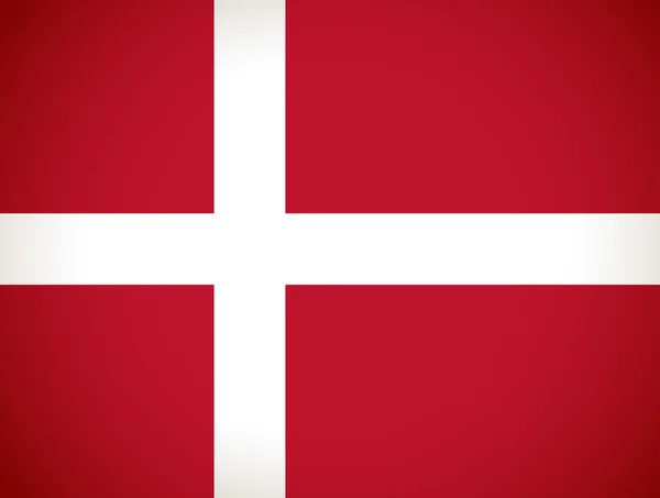 Denmark Flag. Vector illustration. — Stock Vector