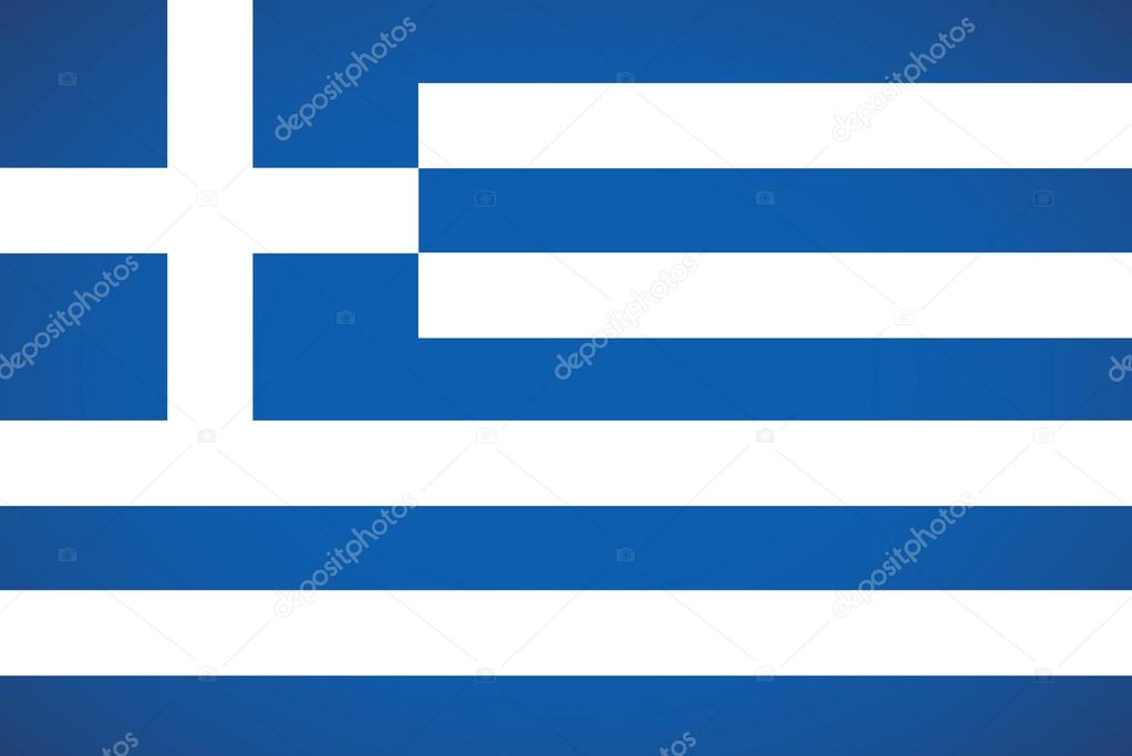 Greece Flag. Vector illustration.