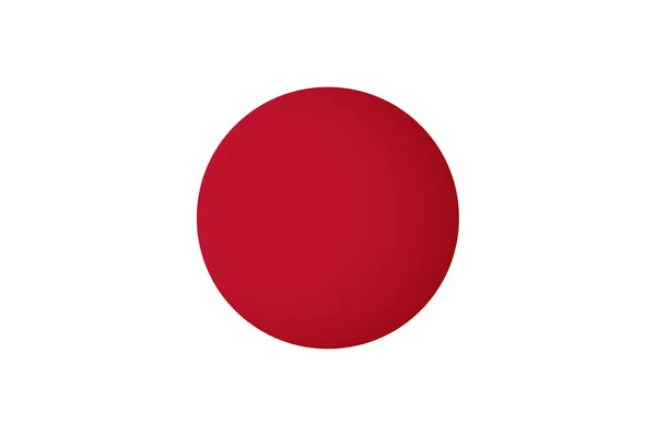 Bandeira do Japão. Ilustração vetorial . — Vetor de Stock