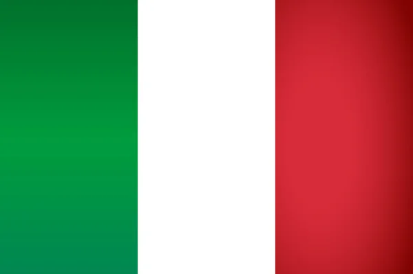 Italien-Flagge. Vektorillustration. — Stockvektor