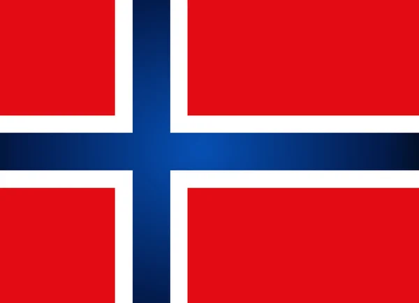 Bandera de Noruega. Ilustración vectorial . — Archivo Imágenes Vectoriales