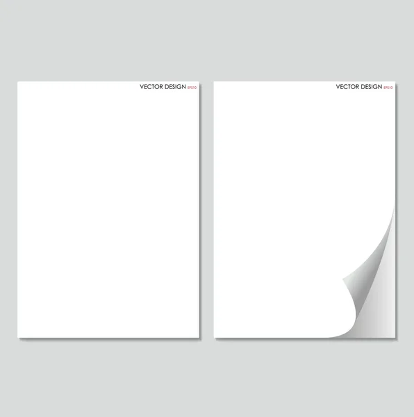 Colección de libros blancos, listos para su mensaje. Vector illus — Vector de stock