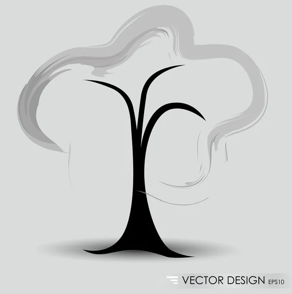 Abstrakter Baum. Vektorillustration. — Stockvektor