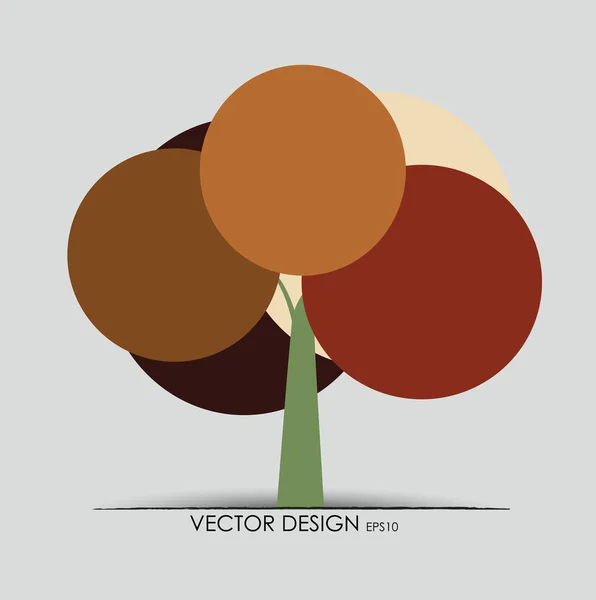 Abstract tree. Vector illustration. — Stock Vector