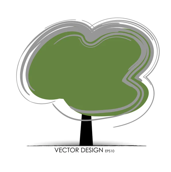Árbol abstracto. ilustración vectorial. — Vector de stock
