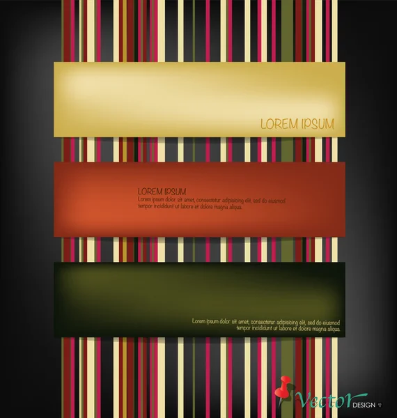 Design de carte vintage pour carte de vœux, invitation, menu. Vecteur — Image vectorielle