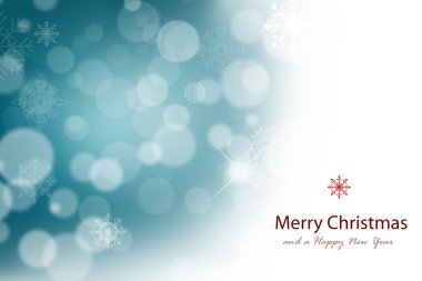 Beyaz kar taneleriyle soyut Noel arkaplanı