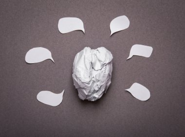 tıbbi geçmişi, buruşuk kağıt beyin şekli kopyalama alanı f