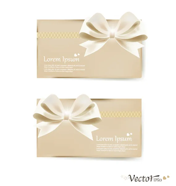 Colección de tarjetas de regalo e invitaciones. Ilustración vectorial . — Vector de stock
