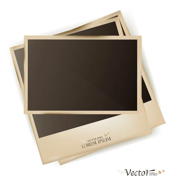 Foto frames-vector illustratie. — Stockvector