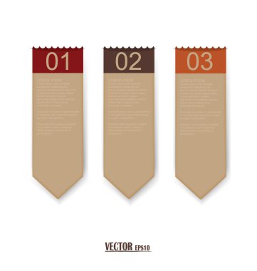 metin için yer ile etiket kümesi. vektör çizim.