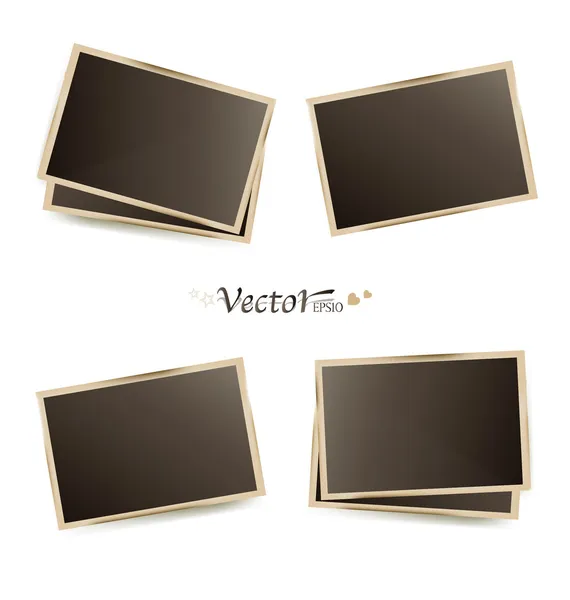 Foto frames-vector illustratie. — Stockvector