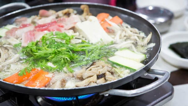 寿喜烧韩国食品 — 图库照片