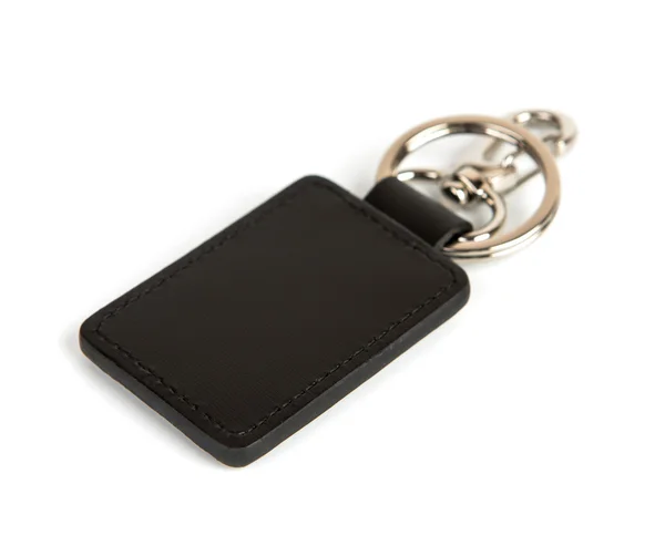 Black leather key case — Stock Photo, Image