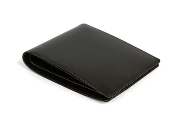 Leather wallet isolated on the white — Stock Photo, Image