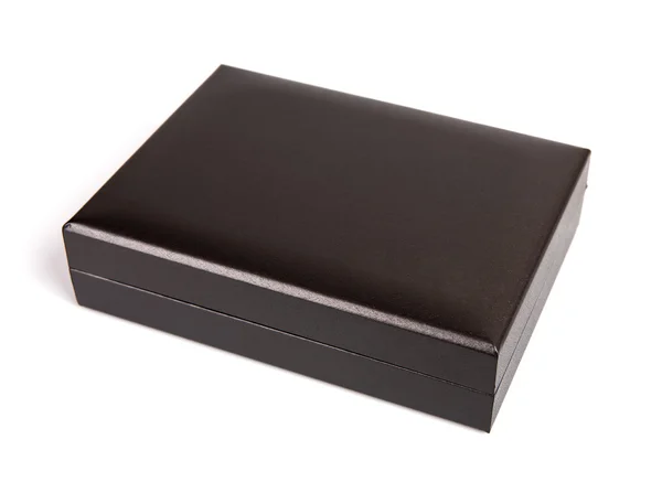 Black leather box — Stock Photo, Image