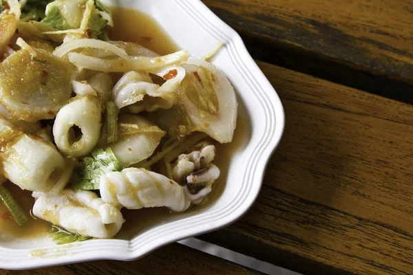 Тайських морепродуктів салат в тайський ресторан — стокове фото