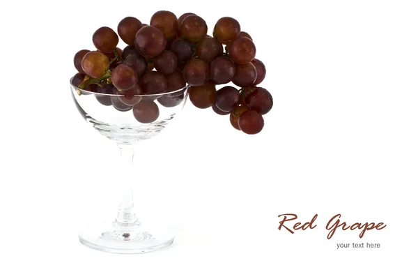 Glass and grapes — Stock Photo, Image