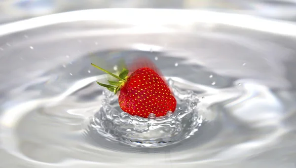 Strawberry Splash — Stock Photo, Image