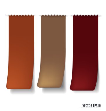 metin için yer ile etiket kümesi. vektör çizim.