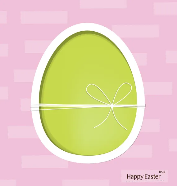 Easter egg, happy easter card. Vector illustration. — Stock Vector