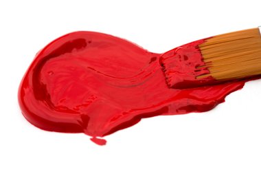 kırmızı akrilik boya