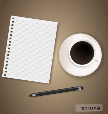 Kağıt, metniniz için hazır. vektör çizim.