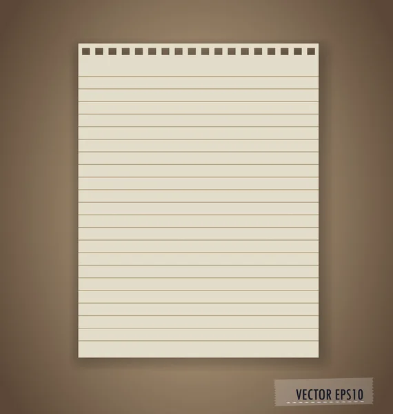 Paper, ready for your text. Vector illustration. — Stock Vector