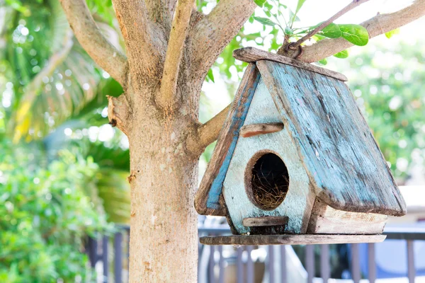 Vogel huis op een boom — Stockfoto