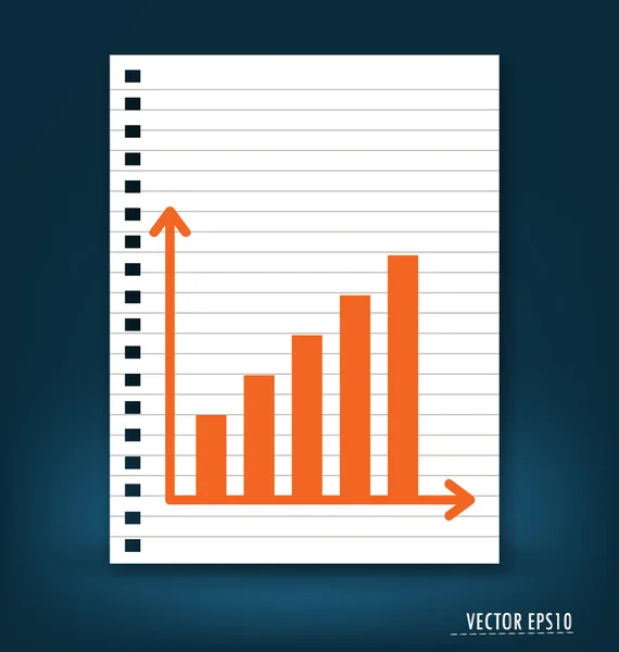 Grafico aziendale. illustrazione vettoriale. — Vettoriale Stock