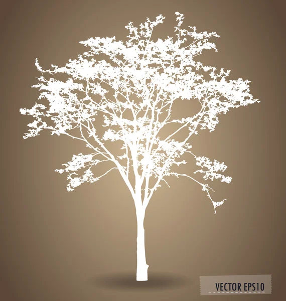 Vector background with abstract tree. — Stock Vector