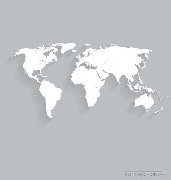 Карта світу. Векторні ілюстрації . — стоковий вектор