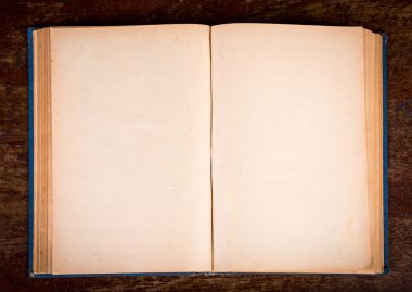 eski vintage kitap ahşap arka plan üzerine açık