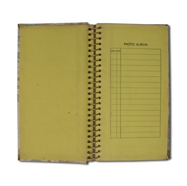 eski vintage fotoğraf albümü