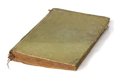 Beyaz arka plan üzerinde izole eski kitap (eski)