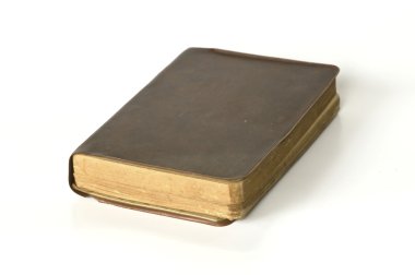 Beyaz arka plan üzerinde izole eski kitap (eski)