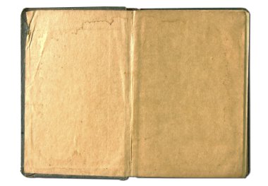 Beyaz arka plan üzerinde izole eski kitap (eski)