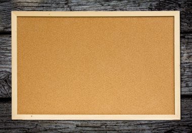 Cork ilan panosu ahşap duvar