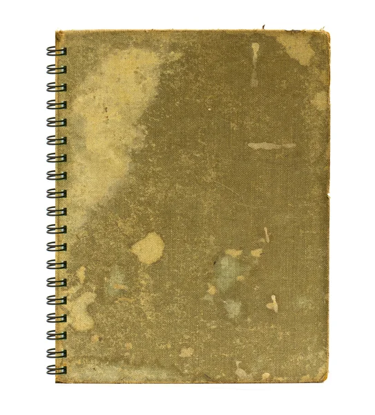Oude boek geïsoleerd op witte achtergrond. — Stockfoto