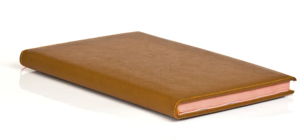 Notizbuch oder Tagebuch isoliert auf weißem Hintergrund — Stockfoto