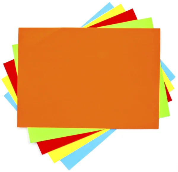 Kleurrijke papier achtergrond instellen — Stockfoto