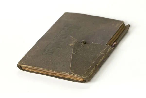 Livro antigo (Livro antigo) isolado sobre fundo branco — Fotografia de Stock
