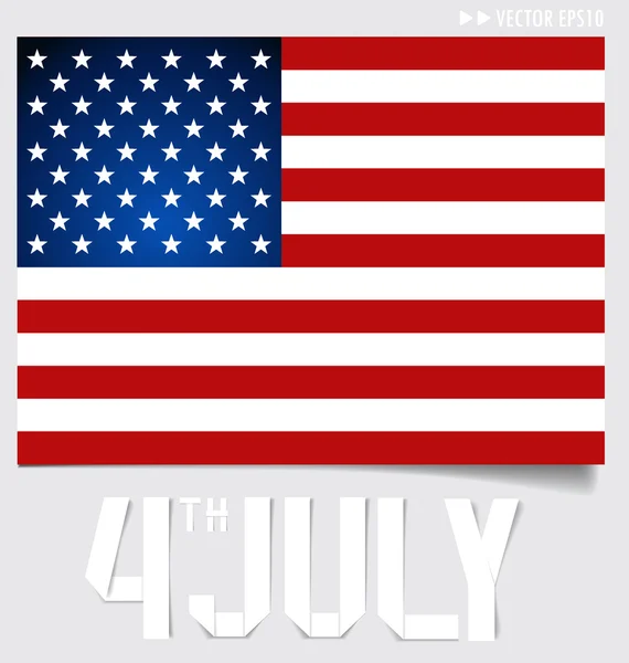 4th of July independence day. Vector background design. — Stock Vector
