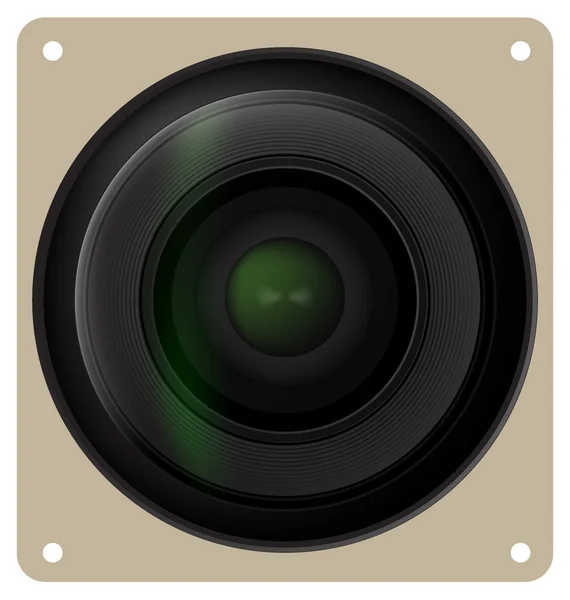 Obturador de lente de cámara, icono de cámara. Ilustración vectorial . — Archivo Imágenes Vectoriales