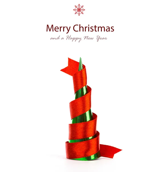 Ribbon Christmas tree — Stock Photo, Image