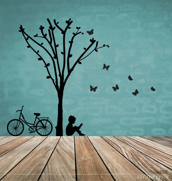 Evinizin iç mekanlar için vektör dekoratif duvar çıkartmaları. (eas