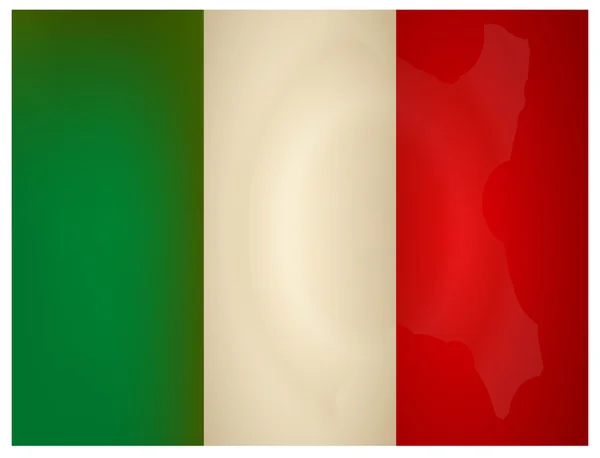 Bandera de Italia Vintage. Ilustración vectorial . — Vector de stock